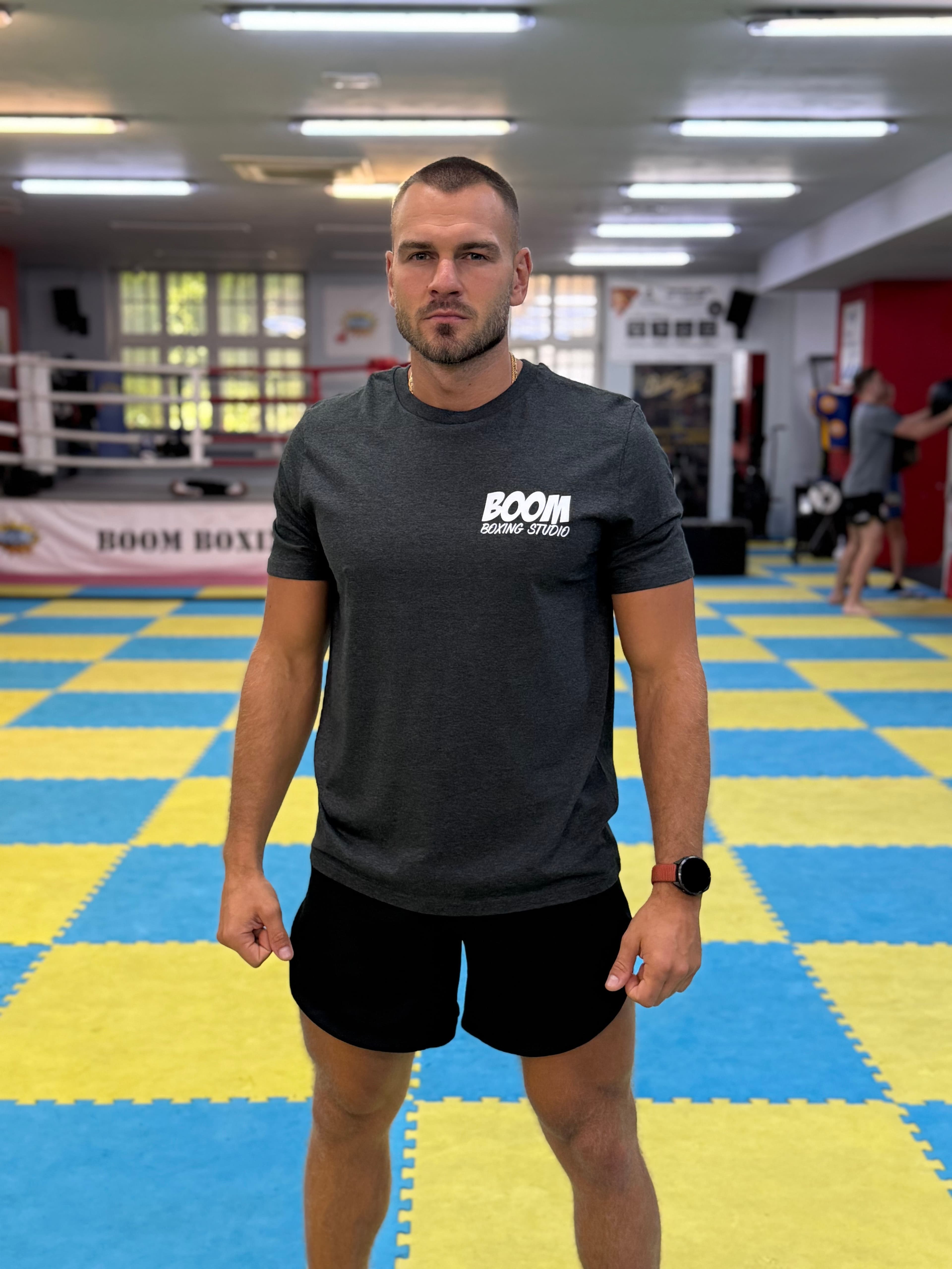 Boom Boxing Studio T-Shirt Szary - pokaż zdjęcie 3